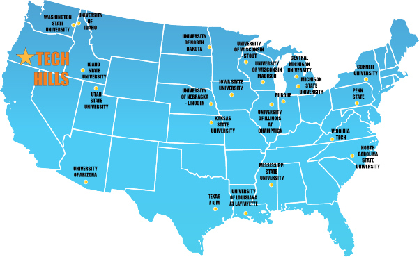 Tech Hills Map